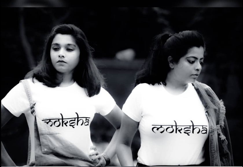 Moksha -White & Grey 210 GSM, 100% Cotton, Black 160 GSM, 100% cotton