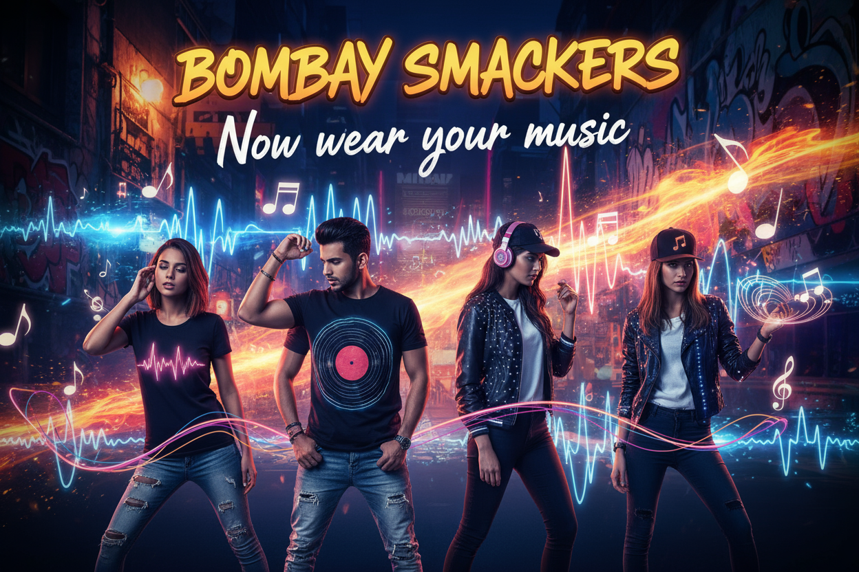 welcome to Bombay Smackers store . create something live Now wear your music 